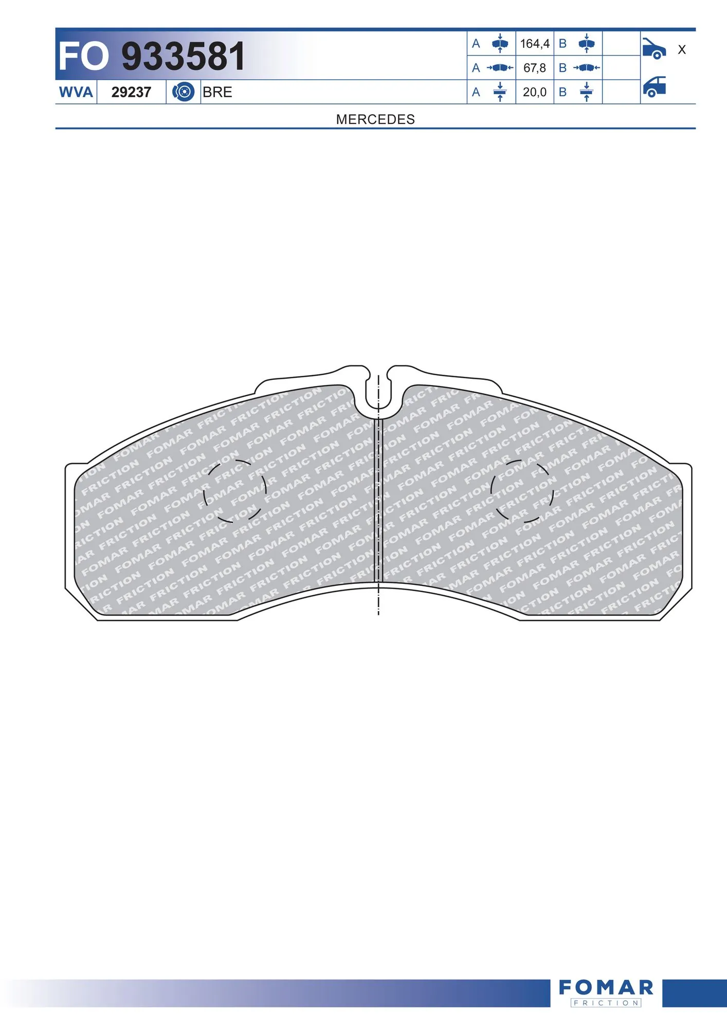 Brake Pad Set, disc brake